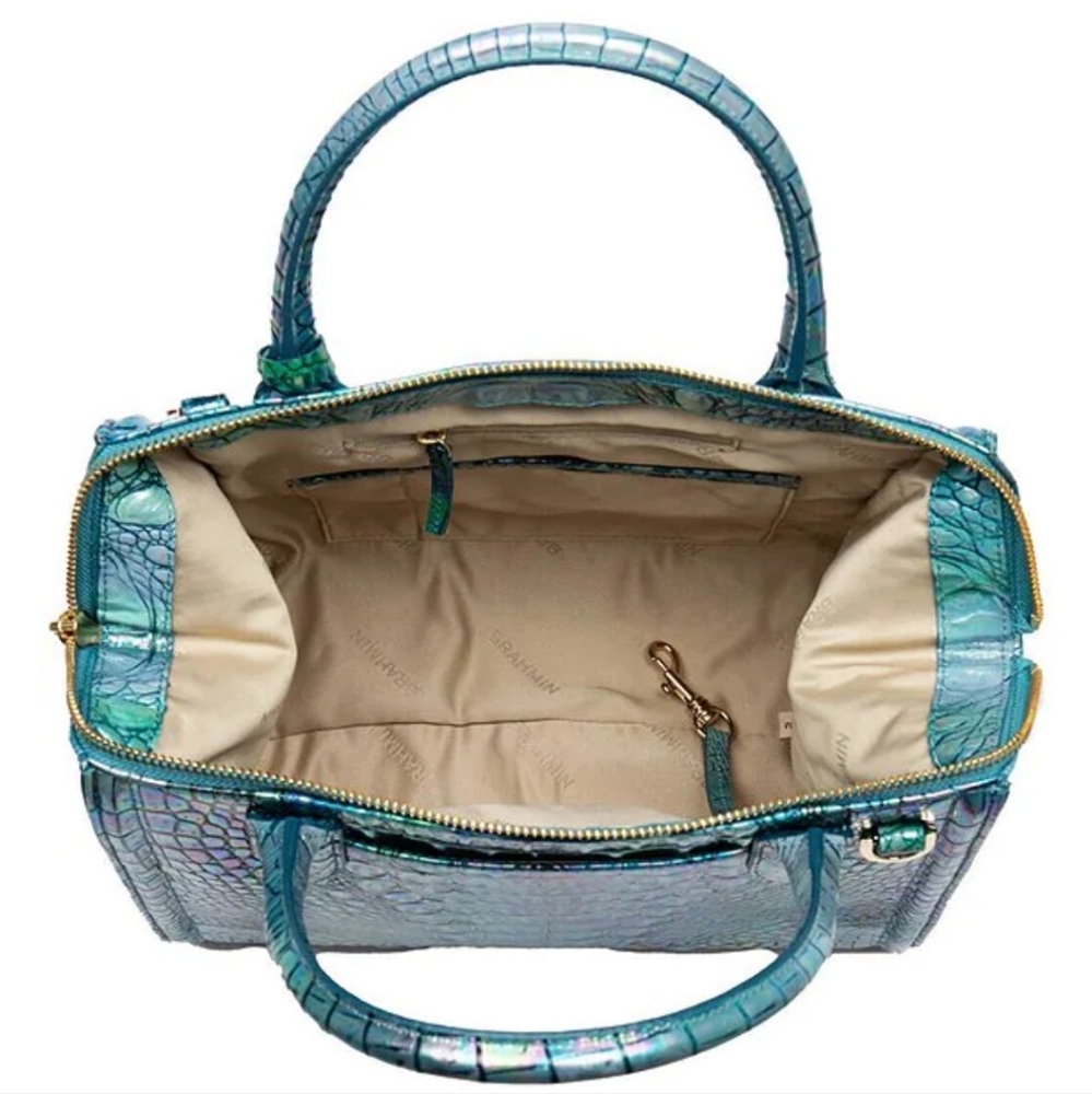 π₯³πHOST PICK!ππ₯³ ππ₯³ BRAHMIN Blue Topaz Small Caroline Satchel & Wallet π₯³π - Picture 5 of 14